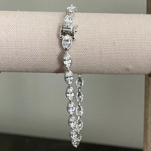 Sterling silver and CZ bracelet